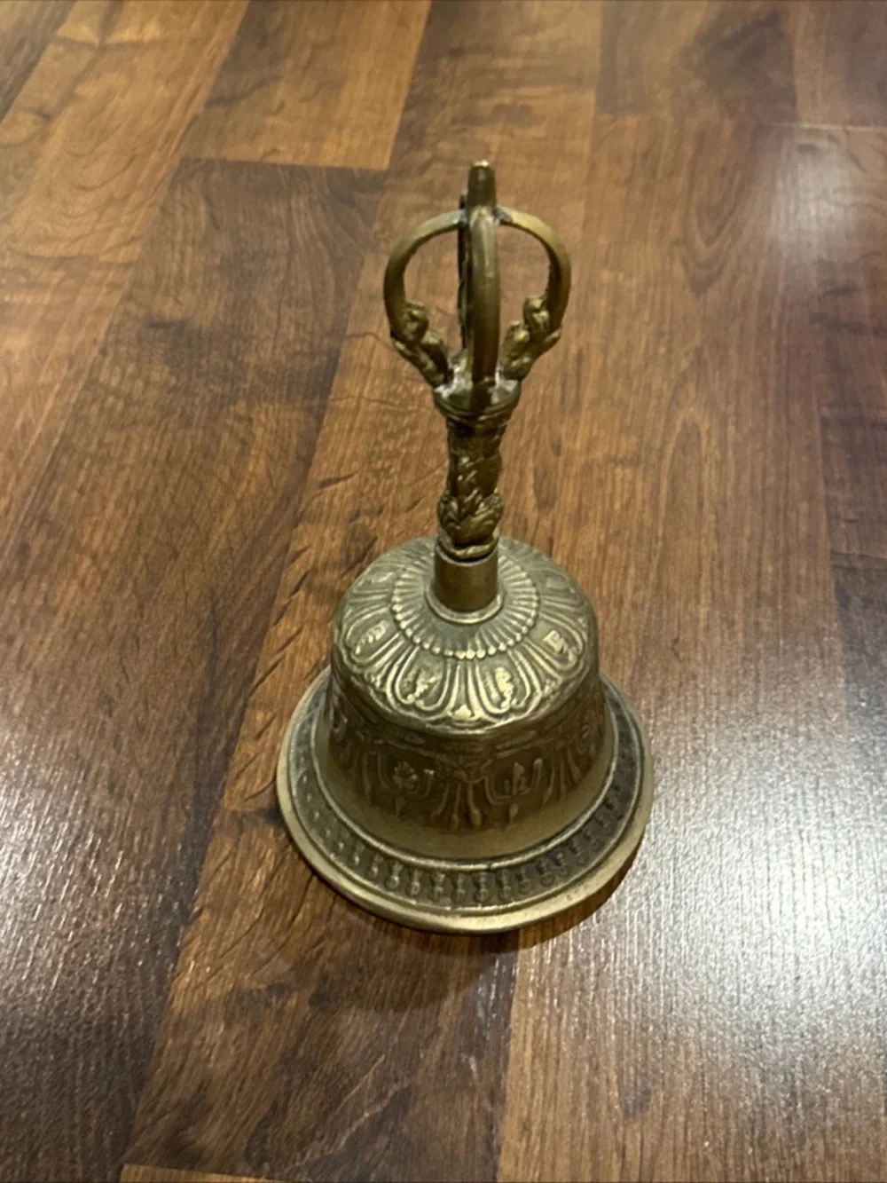 Vintage Tibetan Brass Buddhist Bell for Meditation